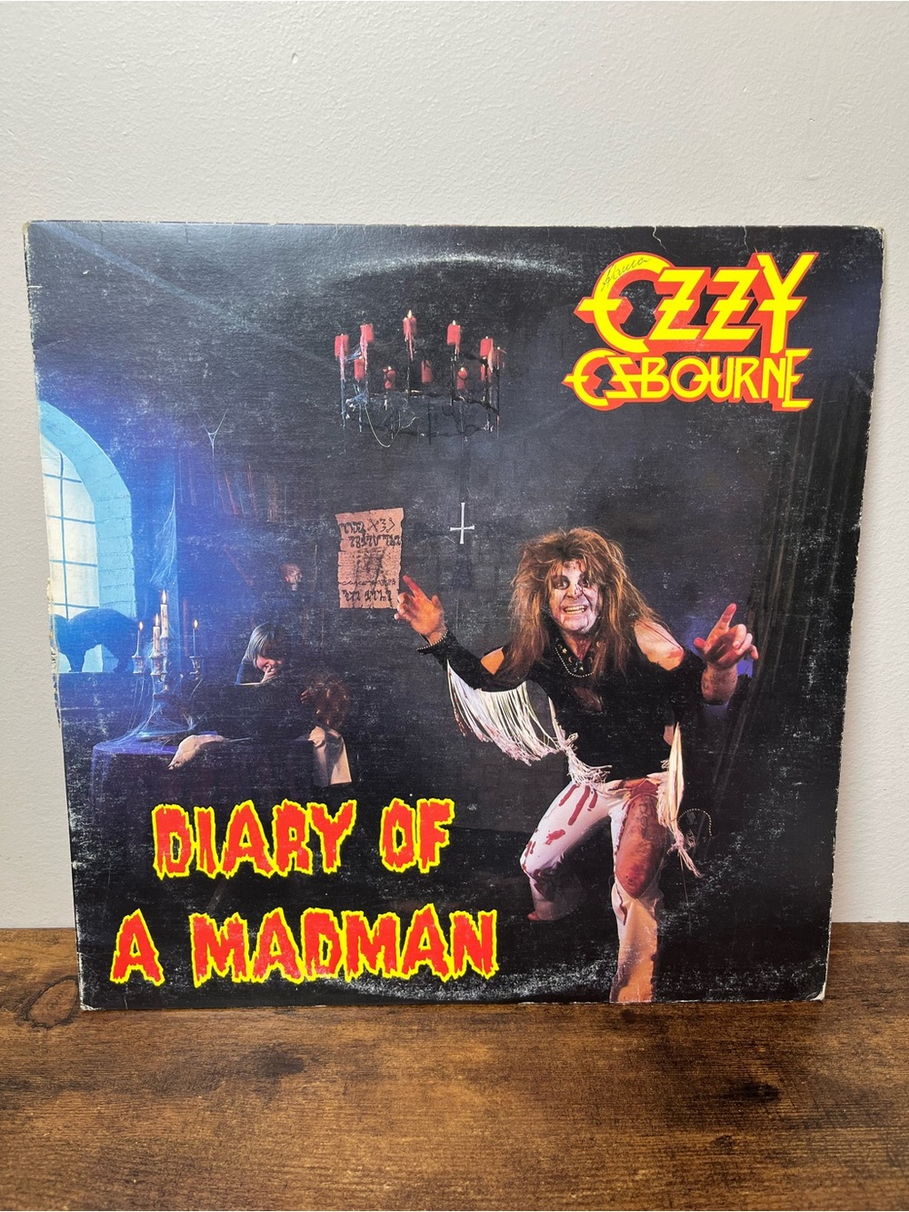 Vintage Ozzy Osbourne Diary of a Madman Vinyl Record